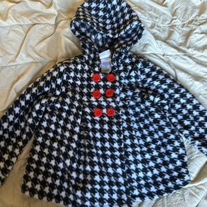 Toddler girls houndstooth coat